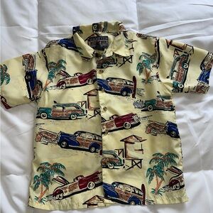 Hang Ten Kids' Vintage Car Print Shirt - Yellow
